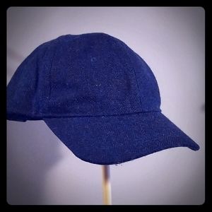 Navy Wool Baseball Cap
